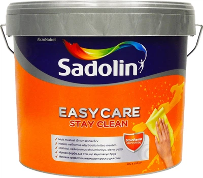 Farba Sadolin EasyCare do ścian i sufitu odporna na zabrudzenia matowa Biała BW 10 l (5270879)