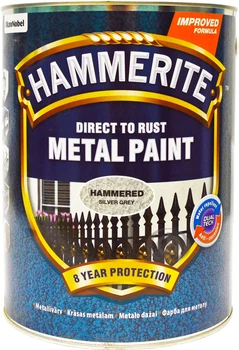Farba Hammerite Metal Paint Hammered — połysk alkidowa do metalu, ochronna, czarna, 5 l (5126349)