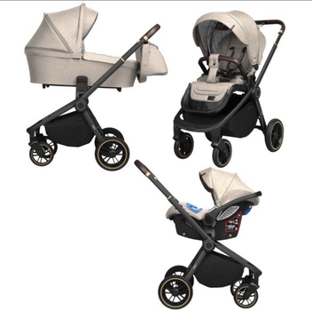 Коляска универсальная CARRELLO Epica CRL-8511/1 (3in1) Almond Beige +дождевик /1/