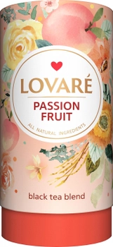 Чай черный с фруктами и цветами Lovare Страстный фрукт 80 г (4820097818069)