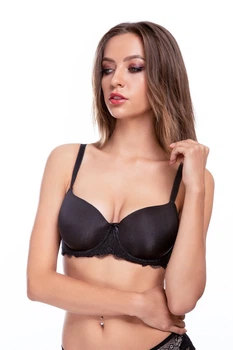 Бюстгальтер с уплотнённой чашкой Si e Lei 95C Чёрный (Nero) (57674)