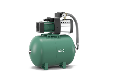 Самовсасывающая бытовая насосная станция с баком 100 л WILO HiMulti3H100/2-24P (2549343)