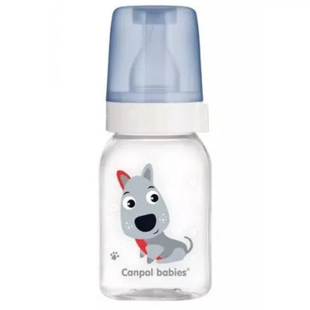 Бутылка Canpol babies 11/851 с ручкой 120 мл Голубая