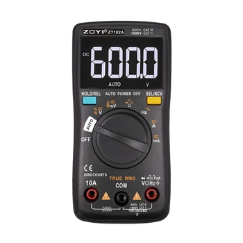Защищённый цифровой мультиметр с термопарой ZOYI ZT102A