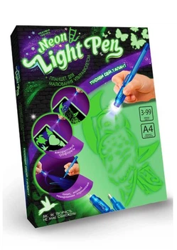 Набор креативного творчества Neon Light Pen Сова укр Dankotoys (NLP-01-01U) (51218)