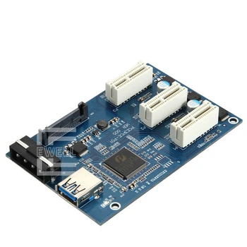 Хаб для райзерів Ewell PCI-E 1x to 3 Port 1x Hub Riser Card (EW347)