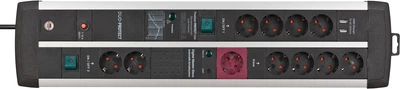 Мережевий фільтр Brennenstuhl Premium Protect-Line з EMI/RFI фільтром USB-5V/3100 mA (1392000230)
