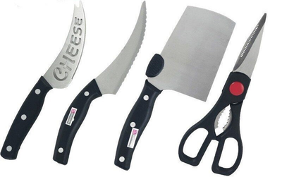 Набор ножей Contour Pro Knives из 11 предметов Черная ручка (1225)