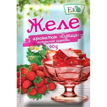 Желе з ароматом Суниця Еко 81 г