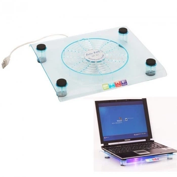 Прозрачная охлаждающая подставка для ноутбука Laptop Cooler 828