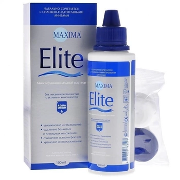Раствор для очистки контактных линз Maxima Optics Maxima Elite 100 мл