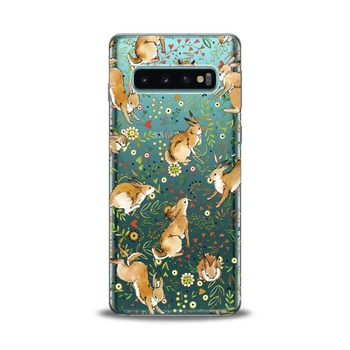 Чехол силиконовый для Samsung (Рыжий кролик) Galaxy A3 (2017) самсунг галакси silicone case (767499543)