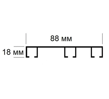 Карниз потолочный Деко-Сити 3-рядный 300 см Белый (4103300)