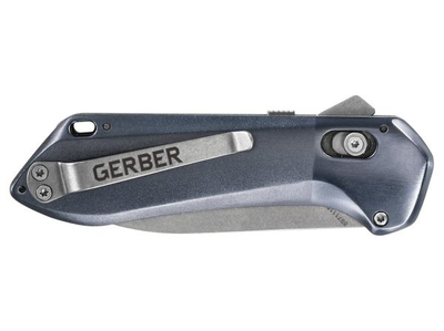 Ніж складаний кишеньковий Gerber Highbrow Blue 30-001681 (Pivot Lock, /175 мм, сірий)