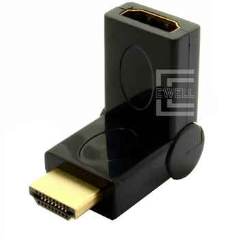 Адаптер Ewell HDMI M/F, поворотний, 180° (EW248)