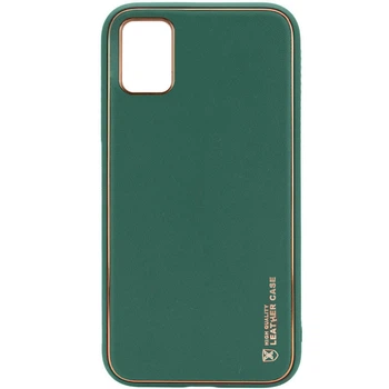Кожаный чехол Xshield для Samsung Galaxy A04s (Зеленый / Army green) (158787)