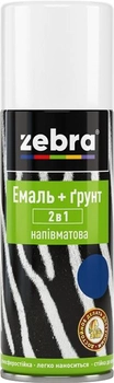 Эмаль+грунт 2в1 полуматовая Zebra 400 мл Ярко-желтая (4823048024755)
