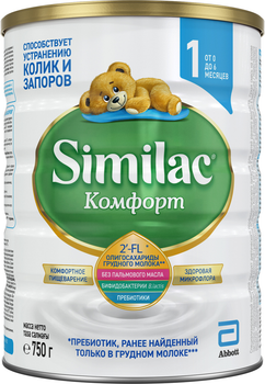 Сухая молочная смесь Similac Комфорт 1 750 г (8427030007694)