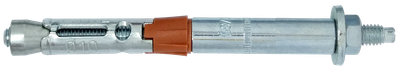 Анкер распорный с гайкой HDA-N М6 10х100мм прижим 35мм сталь 8.8 оцинкованный (1шт.) [92F2S00H92FN10A020] Metalvis