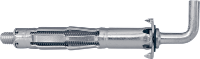 Анкер для гіпсокартону з гаком MOLLY-L М5 9х52мм захват 3-16мм оцинкована сталь (50шт.) [92E8O000092E80552L] Metalvis