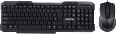 Комплект проводной Maxxter USB Black (KMS-CM-02-UA)