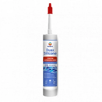 Герметик для швов силиконовый нейтральный Duax Silicone №229 (светло-бежевый) 300 ml