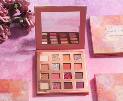 Палетка теней для век Sunrise Cherry 16 оттенков