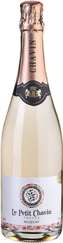 Вино ігристе Domaines Pierre Chavin Le Petit Chavin Muscat Sparkling біле напівсолодке 0.75 л Безалкогольне (3663852008326)
