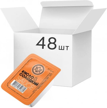 Упаковка соусу в дип-паках Асканія Кисло-солодкий 25 г х 48 шт. (4820071643311)