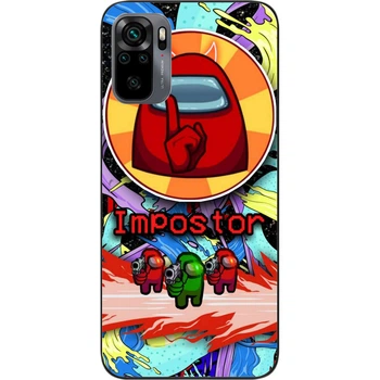 Силиконовый чехол SMTT с картинкой для Xiaomi Redmi Note 10 Among us Impostor