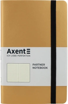 Нотатник Axent Partner Soft 125х195 мм у крапку 96 аркушів Золотистий (8312-35-A)