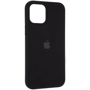 Чехол Fiji Silicone Case для Apple iPhone 12 бампер накладка Full Soft Black