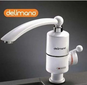 Мгновенный проточный кран-водонагреватель (Делимано) Dеlіmаnо 3000 W, электрический кран-сместитель для нагрева воды подключение снизу