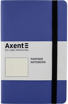 Записная книга Axent Partner Soft 125х195 мм в точку 96 листов Темно-синяя (8312-02-A)