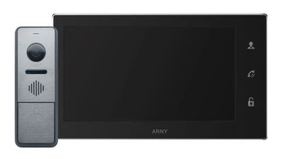 Комплект видеодомофона ARNY AVD-7430 IPS Черный графитовый