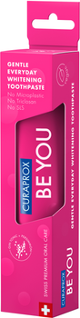 Зубна паста відбілювальна Curaprox Be You Джин і тонік зі смаком джин-тоніка (без алкоголю) та хурми з ментоловими кульками 60 мл (7612412429541)