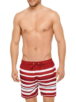 Чоловічі шорти Marc&Andre M червоний у смужку Menswear (MS20-01)