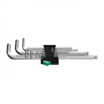 Набор Г-образных ключей WERA, метрических, хромированных 950/9 Hex-Plus 1 (05022087001)