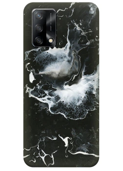 Силиконовый чехол ПринтОК для OPPO A74 - Всплеск мрамора