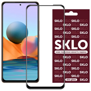 Стекло защитное SKLO.glass 3D для Xiaomi Redmi Note 10 Pro Черный
