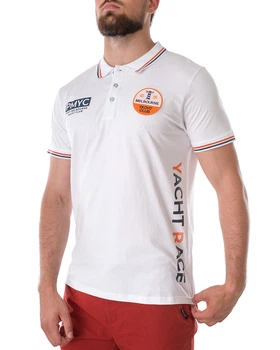 Поло чоловіче E-BOUND (147899-OPTICAL WHITE-white/21) Білий S