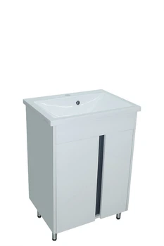 Тумба Терра с умывальником Bianco 60 (2 фасада) белая