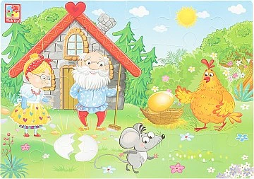 Мягкие пазлы А4 "Курочка Ряба" - Vladi Toys (20-593623)