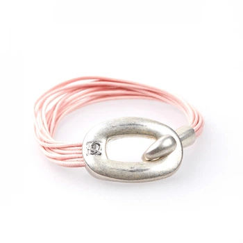 Браслет Dallaiti 18,5 см Розовый (BC58pink/m)
