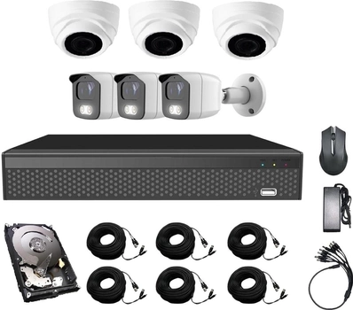 Комплект видеонаблюдения CoVi Security AHD-33WD 5MP MasterKit + HDD1000 (0026641)