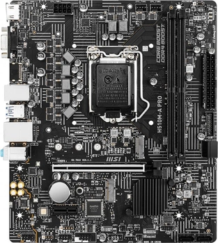 Материнська плата MSI H510M-A Pro (s1200, Intel H510, PCI-Ex16)