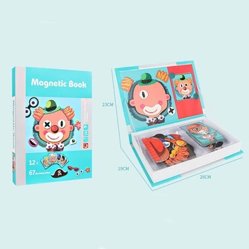 Магнітна книга Bellami Toys 12 облич-типажів 12 карт 67 аксесуарів (T203)