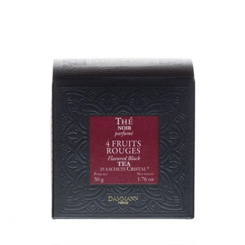 Черный чай ароматизированный Damman Fruits Rouge (4 Червоних Ягоди) в пакетиках 25 шт