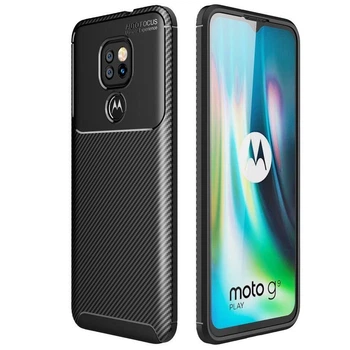 Чехол Fiber для Motorola Moto G9 Play бампер противоударный Black