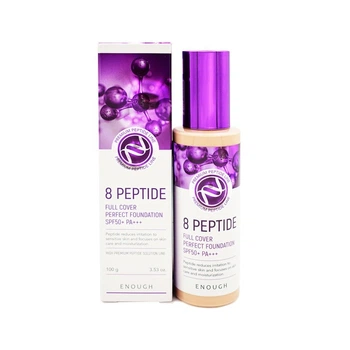 Тональний крем з пептидами Enough 8 Peptide Full Cover Perfect Foundation SPF 50+PA+++№23 100 г (77700071)